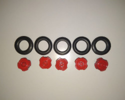 Комплект покрышек с красными дисками для Горький-69 (комиссия)